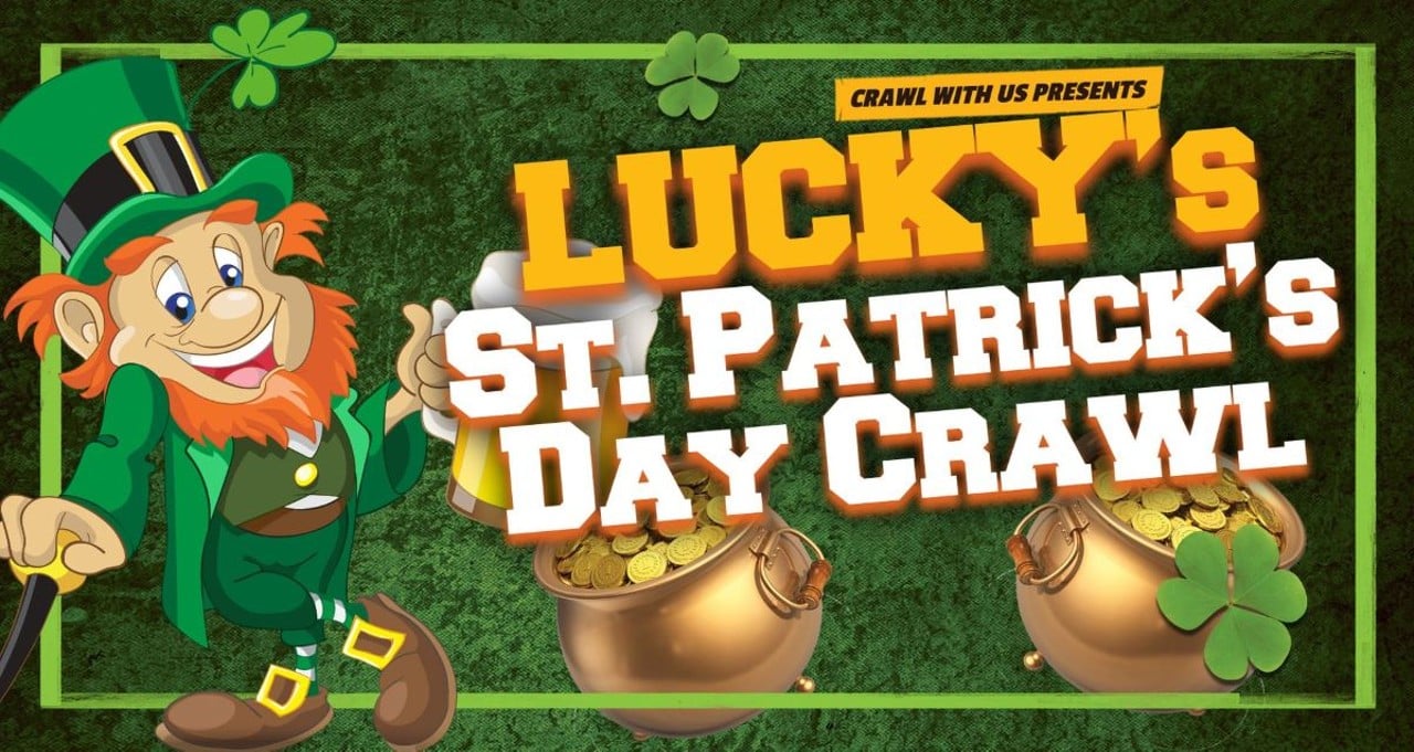 Lucky's St. Patrick's Bar Crawl
When: March 16 at 4 p.m.
Where: Mecca, Over the Rhine
What: St. Patrick's Day bar crawl
Who: Crawl With Us, mecca OTR and Queen City Exchange
Why: It's the drinking holiday, you have to find a bar crawl somewhere.