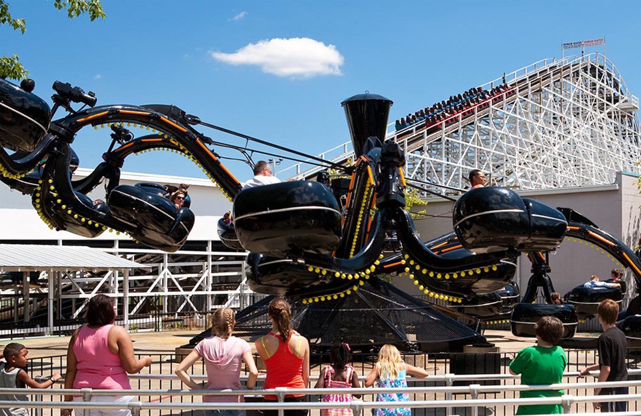 Monster
Looking like a giant black octopus, this ride — from Coney Island — was featured in the famed The Partridge Family episode filmed at the park.