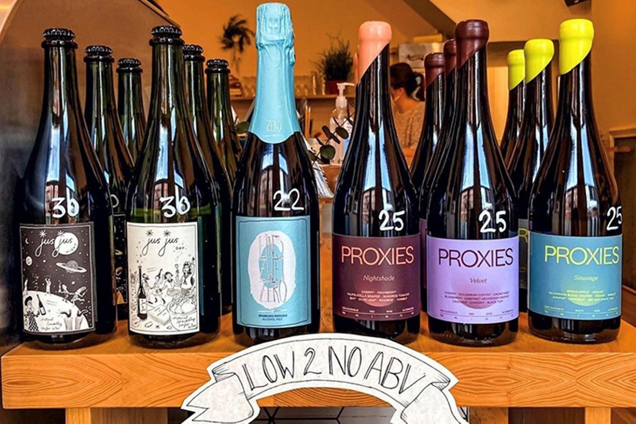  The Rhined
1737 Elm St., Over-the-Rhine
In addition to delicious cheese, The Rhined has a slew of low ABV to no ABV wines. Try several types of Proxies wine, including the Serene bottle – a non-alcoholic, juicy and fruit-forward red with bright acidity.