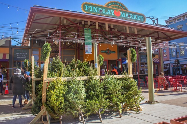 Findlay Market
1801 Race St., Over-the-Rhine
Your purchase of a Christmas tree, wreath or garland will go toward supporting market vendors, sustainability efforts, community-building initiatives and more at Findlay Market. These will be sold at the Elm Street Esplanade by Jane's, and you will get a special 2022 Findlay Market ornament with every tree purchase.

Trees will be sold from Nov. 25 to Dec. 18. Market hours are 9 a.m. to 6 p.m. Tuesday through Friday; 8 a.m. to 6 p.m Saturday and 10 a.m. to 4 p.m. Sunday.