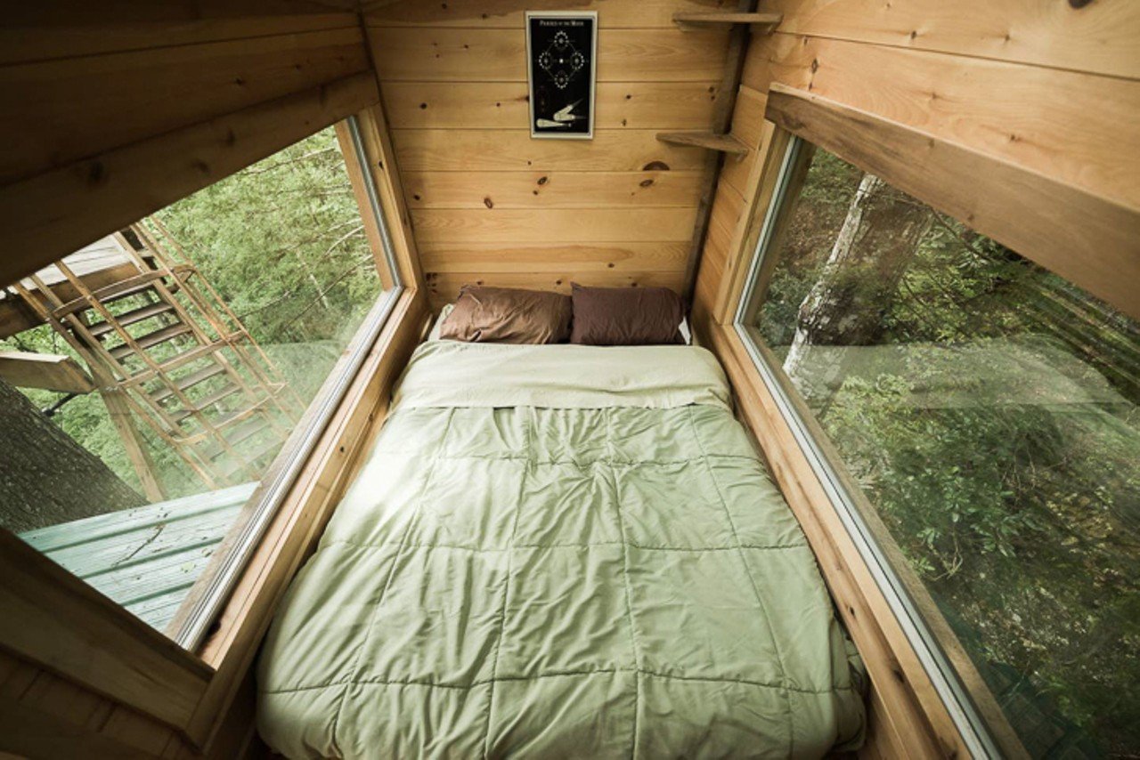 Observatory Treehouse
Stanton, Kentucky
Treehouse | $265/night | Hosts 4 guests
"The Observatory Treehouse is a vacation experience that quite literally rises above the rest. Built not for the faint of heart, this tree-top adventure offers the best views of the Red River Gorge." &#151; Airbnb
Photo via airbnb.com