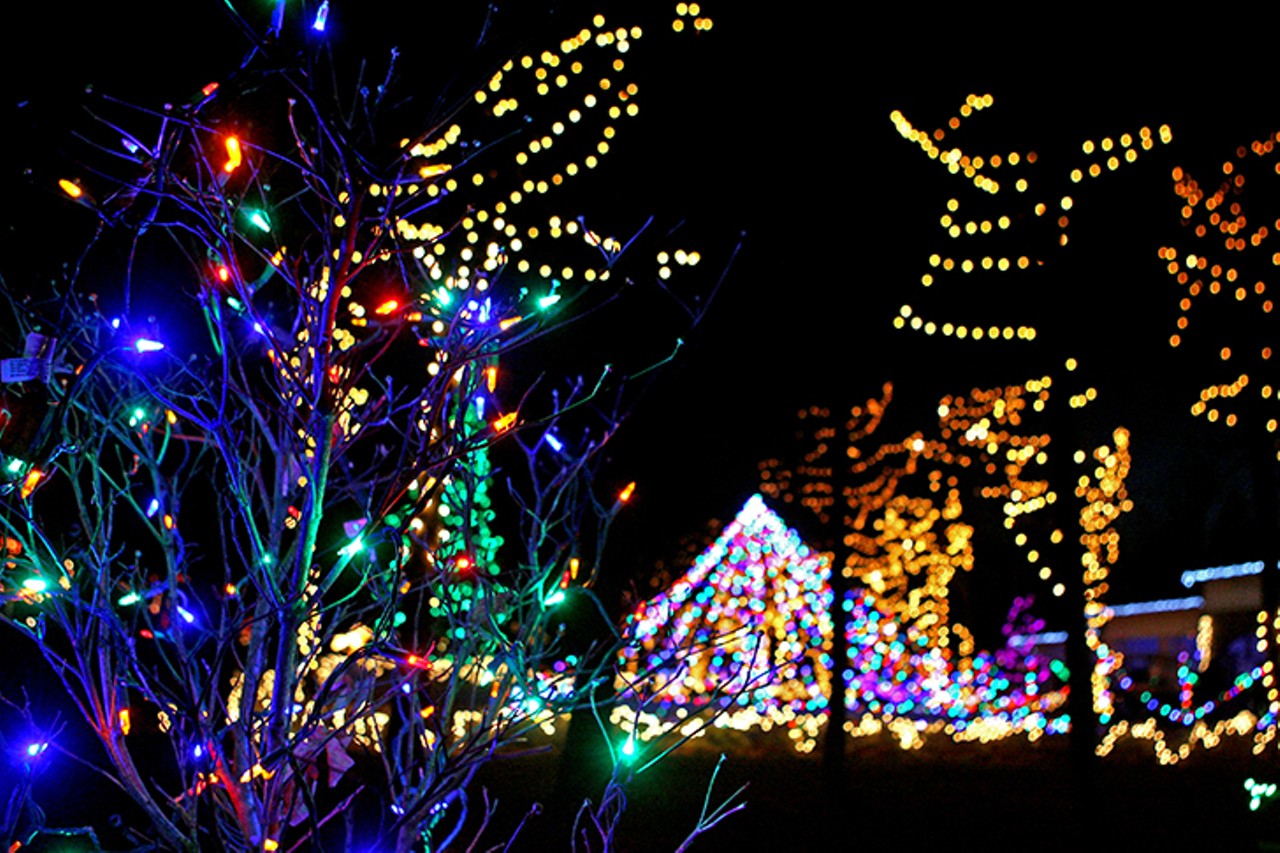FRIDAY 22
EVENT: Holiday Lights on the Hill at Pyramid Hill Sculpture Park & Museum
Pyramid Hill Sculpture Park & Museum will light up for the 20th year this November. The Holiday Lights on the Hill drive-thru light display features two-and-a-half miles of creative, glowing scenes and an additional new projection-mapped sculptural installation overseen by Brave Berlin, part of the team behind the BLINK art and light festival. This is the park&#146;s second year collaborating with Brave Berlin and this year&#146;s display is a stepping-stone to the park&#146;s Journey BOREALIS, a &#147;top-tier art and holiday destination,&#148; arriving in November 2020.
Through Jan. 5, 2020. $20 per car load Monday-Thursday; $25 per car load Friday-Sunday. Pyramid Hill Sculpture Park & Museum, 1763 Hamilton-Cleves Road, Hamilton, pyramidhill.org.
Photo: Nick Daggy