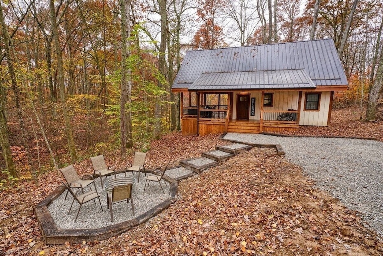 Cozy Cottage
Hocking Hills, Ohio
From $189/night | Hosts 6 guests
“This is one of the most unique lodging options you will find in Hocking Hills. We have dreamed of a "Modern Farmhouse Design" for some time and are finally making it a reality in 2020. This Cottage boasts an off white, board and batten exterior siding, medium brown rough sawn trim and black metal roof. The handrail is constructed with heavy timber handrails and rebar spindles to add to the industrial feel!” — Vrbo