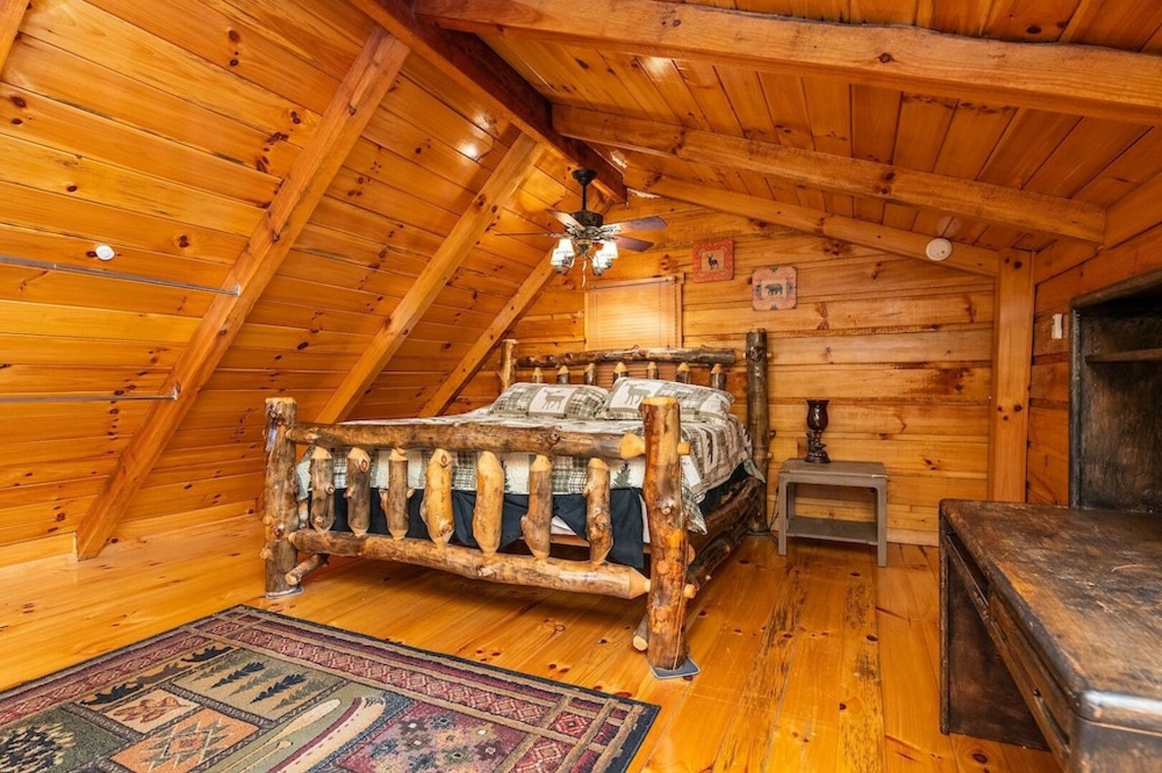 Hillside Loft Cabin
Red River Gorge, Kentucky
From $128/night | Hosts 2 guests
“Welcome to 'Hillside Loft Cabin' in the beautiful Red River Gorge, KY! This charming cabin features a Master Loft with a California King bed, hot tub, and large porch for up to two guests! Hillside Loft is equipped with Direct TV, HVAC, washer and dryer, and hot tub. Just a short drive (15 - 20 minutes) from the Red River Gorge and Natural Bridge State Park, you are in a prime location to all area attractions and restaurants.” — Vrbo