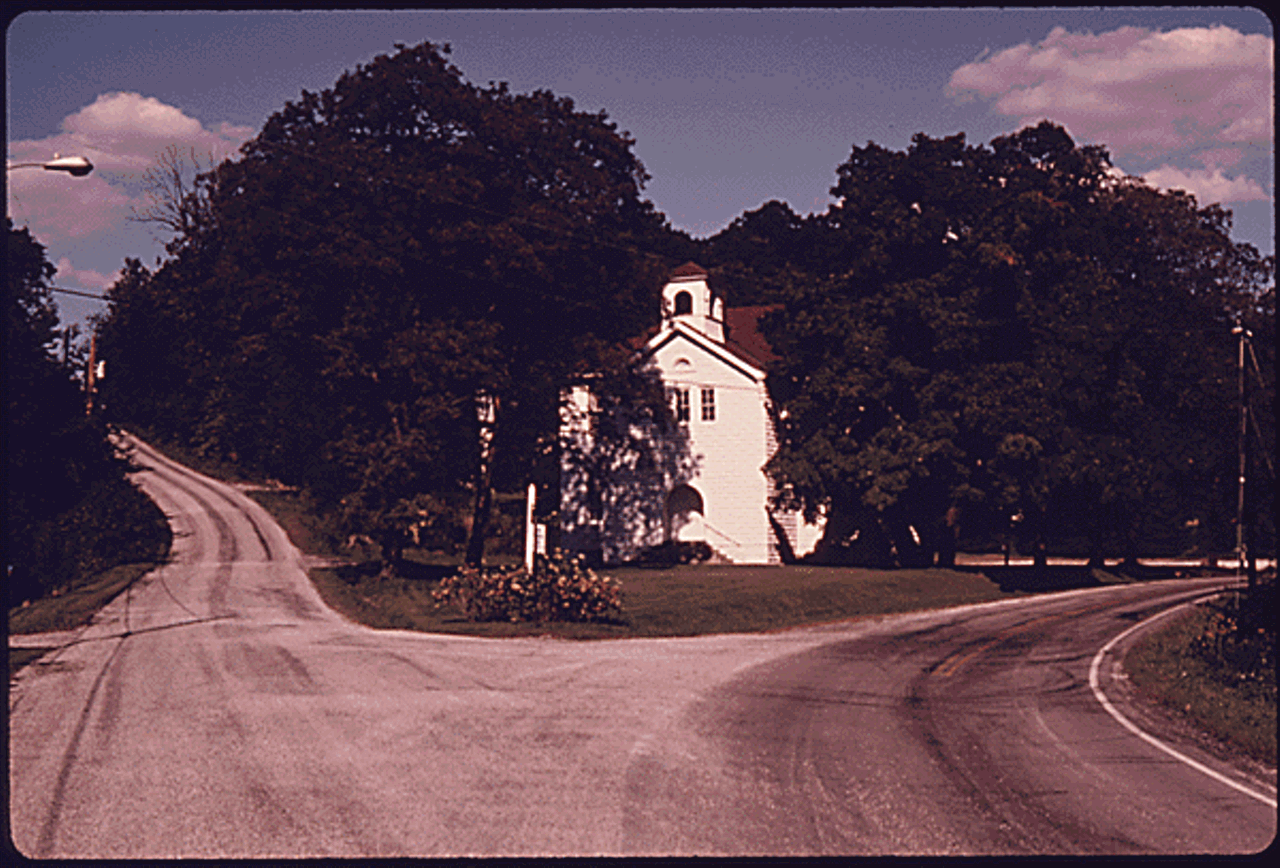 Vintage photo of the Old Stone Church