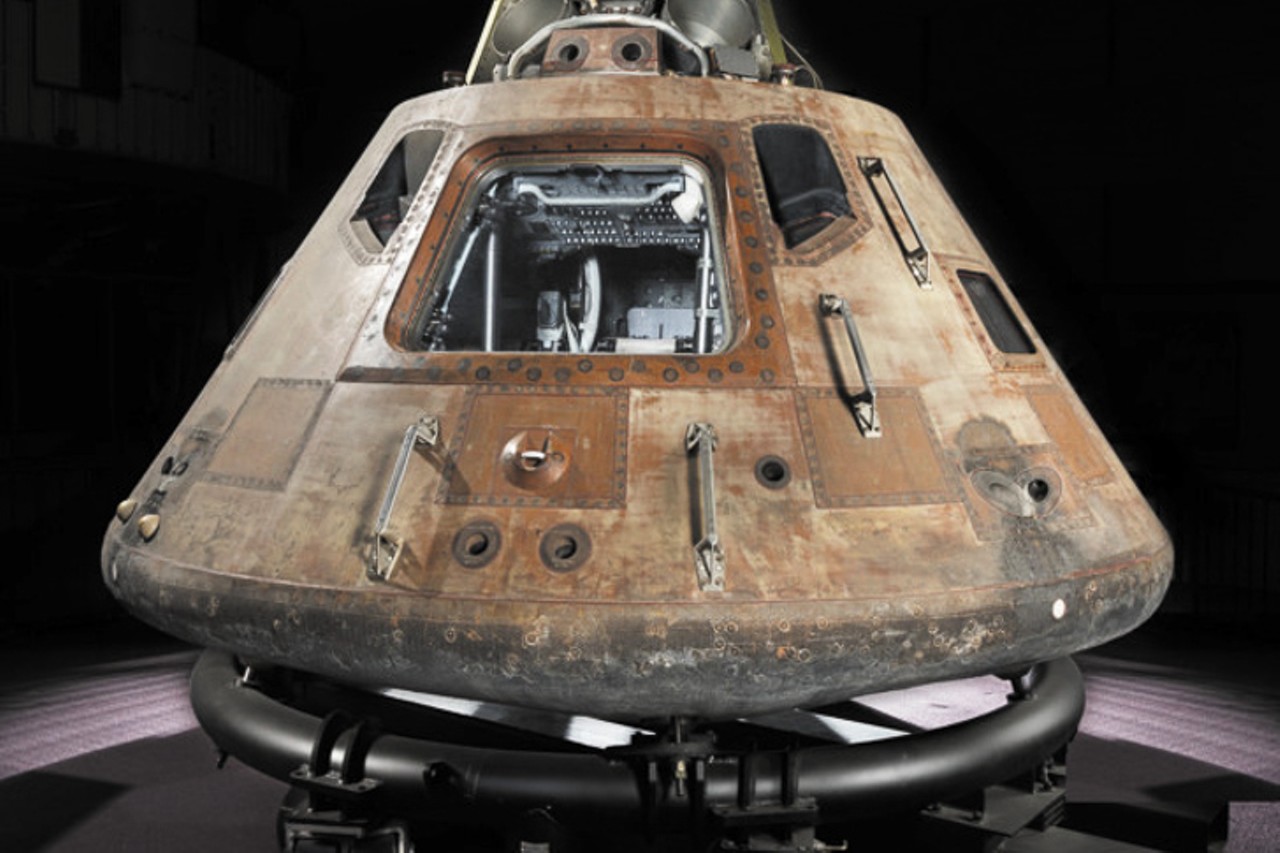 SATURDAY 28
ATTRACTION: Destination Moon: The Apollo 11 Mission at Cincinnati Museum Center
This year marks the 50th anniversary of the 1969 Apollo 11 moon landing and this exhibition at the Cincinnati Museum Center will celebrate that landmark achievement, featuring the Command Module Columbia, the only portion of the spacecraft that survived the journey. (This will be the first time since 1976 that the module has been on display outside the National Air and Space Museum in Washington, D.C.) Visitors can also catch a glimpse of Buzz Aldrin&#146;s gold-plated extravehicular helmet visor and thermal-insulated gloves; the star chart that helped guide Aldrin, Neil Armstrong and Michael Collins on their travels; the survival kit that was onboard; and more. Fun fact: Armstrong was born a Buckeye and later taught at the University of Cincinnati.Through Feb. 17. $16.50 adults; $15.50 seniors; $10.50 children; member discounts. Cincinnati Museum Center, 1301 Western Ave., Queensgate, cincymuseum.org.
Photo: Eric long, National Air and Space Museum