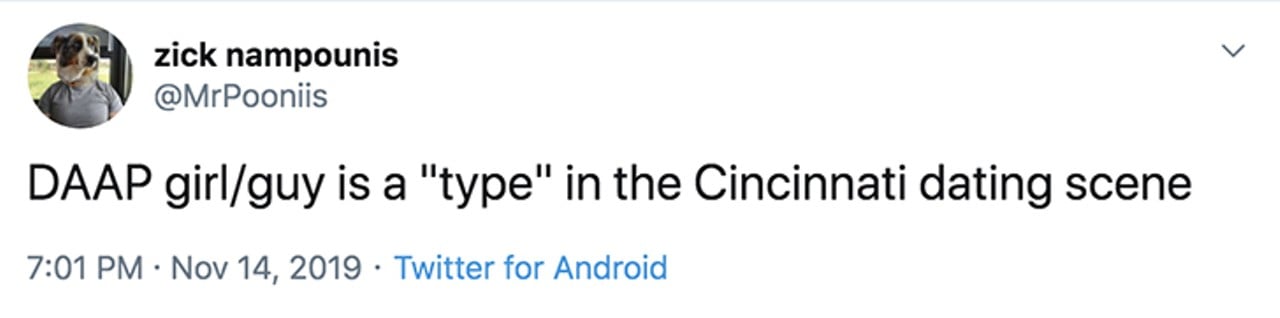19 Hilariously Accurate Tweets About Dating in Cincinnati