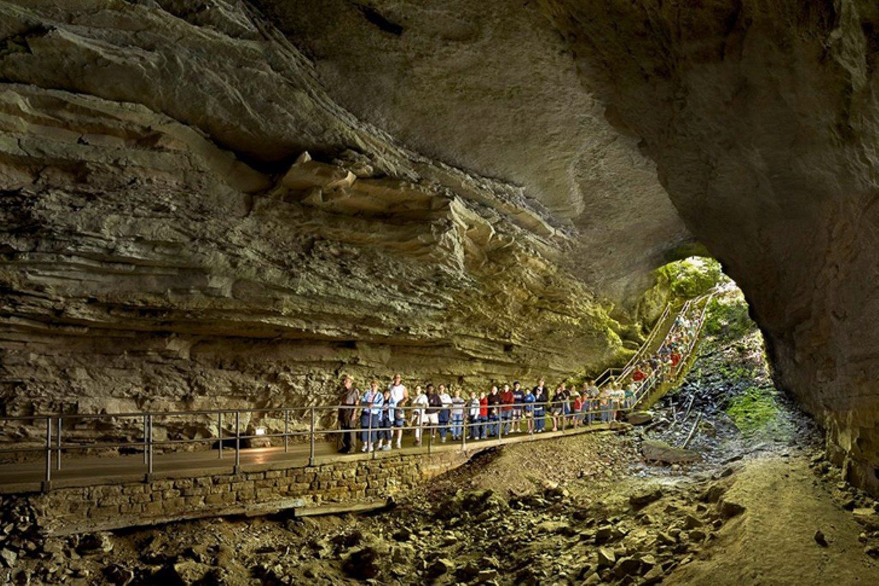 Mammoth Cave National Park
1 Mammoth Cave Parkway, Mammoth Cave, Kentucky
Distance: About 3 hours
This national park highlights the world's longest known cave system, over 400 miles long. The huge chambers and intricate underground labyrinths led early guide Stephen Bishop to describe it as "a grand, gloomy and peculiar place." In addition to the cave tours, there are also trails and rivers for fishing and boating.
Photo via Facebook.com/MammothCaveNPS