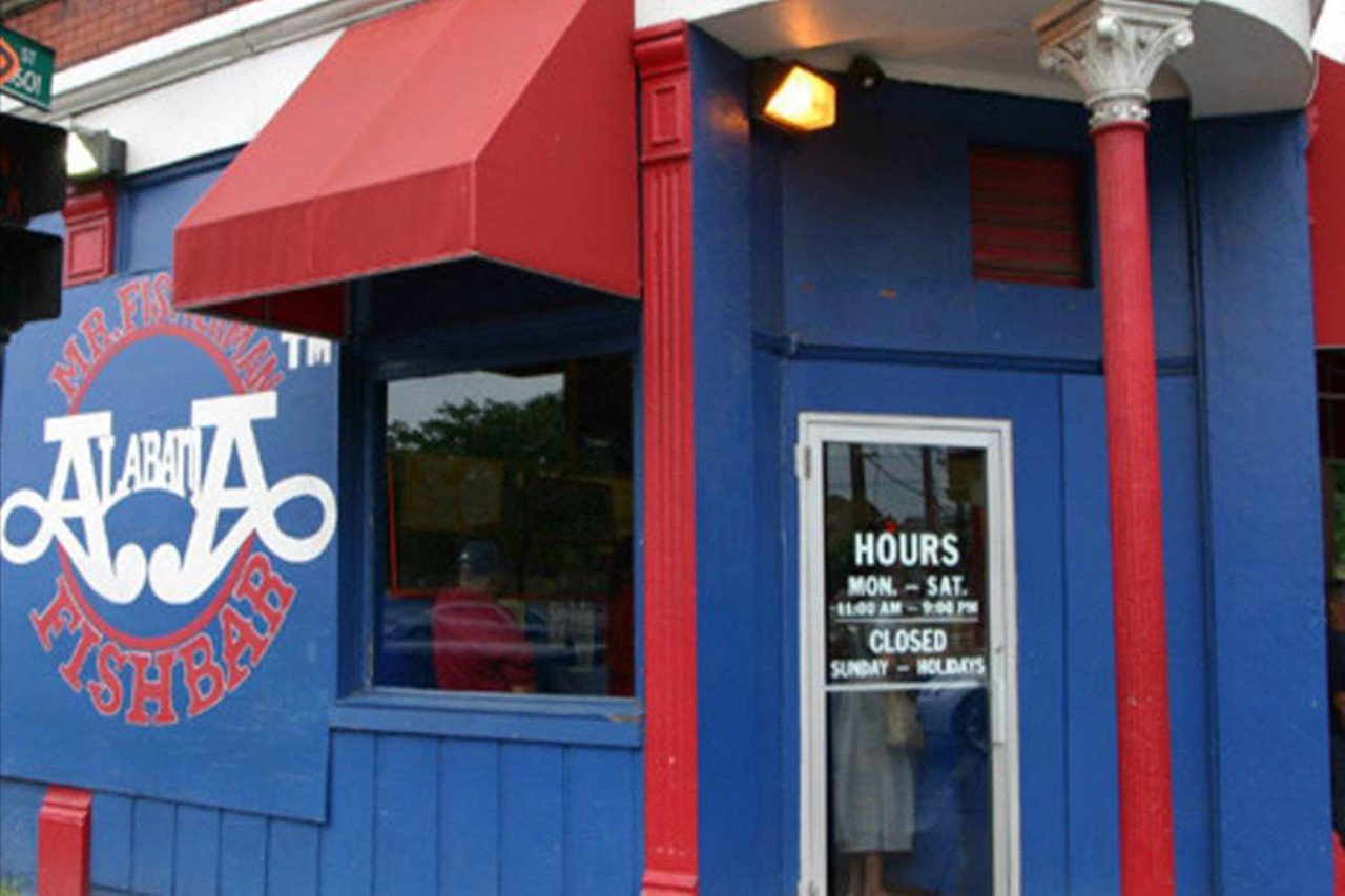Alabama Fish Bar
1601 Race St., Over-the-Rhine
Get in line at the Alabama Fish Bar and you&#146;ll be rewarded with some of the best fried fish in the city: a choice of whiting, perch or cod served atop a pile of fries resting on a bed of white bread. A side of saut&eacute;ed peppers, onions and hot sauce make it a spicy, lip-smacking experience. Located on the corner of Liberty and Race Streets, you can often find this corner store packed to the door on a weekend afternoon. 
Photo via Facebook.com/AlabamaFishbar