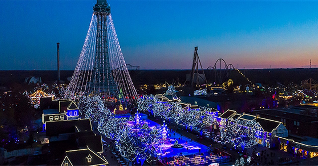 FRIDAY 29
ATTRACTIONS: WinterFest at Kings Island
WinterFest has returned to Kings Island for the 2019 holiday season, transforming the park into a nostalgic winter wonderland. Kings Island&#146;s International Street will be decked out with holiday lights and displays, featuring a Snow Flake Lake ice skating rink under the Christmas tree-styled Eiffel Tower. In addition to strolling carolers and holiday shows, you can stop by an artisan village selling holiday crafts, indulge in booze-infused hot beverages, watch ice carvers in the &#147;Action Ice Zone,&#148; take a horse-drawn carriage ride and stop by Blitzen&#146;s Hot Beverage Bar for some blue hot chocolate. Nineteen of the park&#146;s rides will be open to enjoy, including Mystic Timbers and Kings Mills Antique Autos, with plenty of vignettes in between &#151; like the oversized Candy Cane Lane &#151; for family-friendly photo ops. 
Through Dec. 31. Tickets start at $27.99. Kings Island, 6300 Kings Island Drive, Mason, visitkingsisland.com.
Photo: Provided by Kings Island