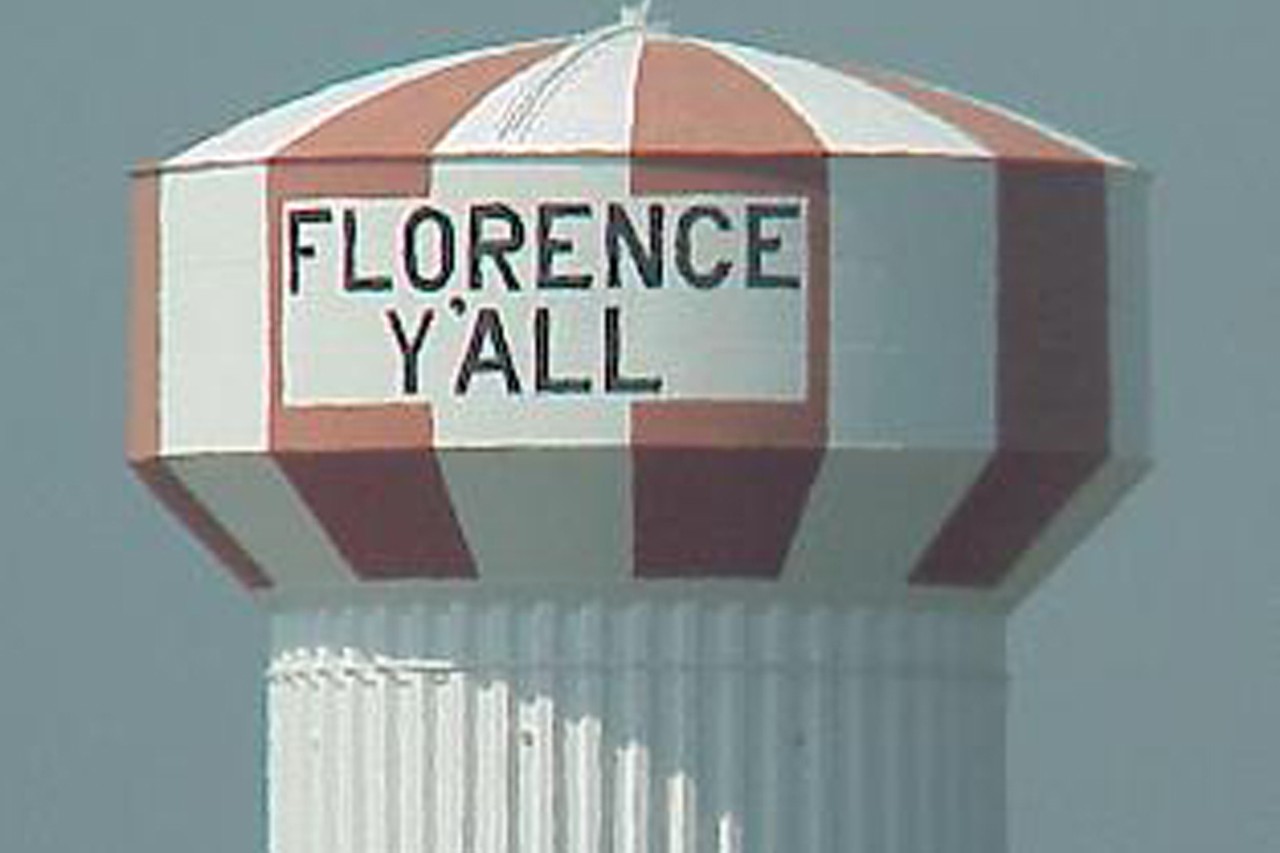 The Florence Y'all Water Tower
This one&#146;s for you, Northern Kentuckians.
Photo: Wikimedia