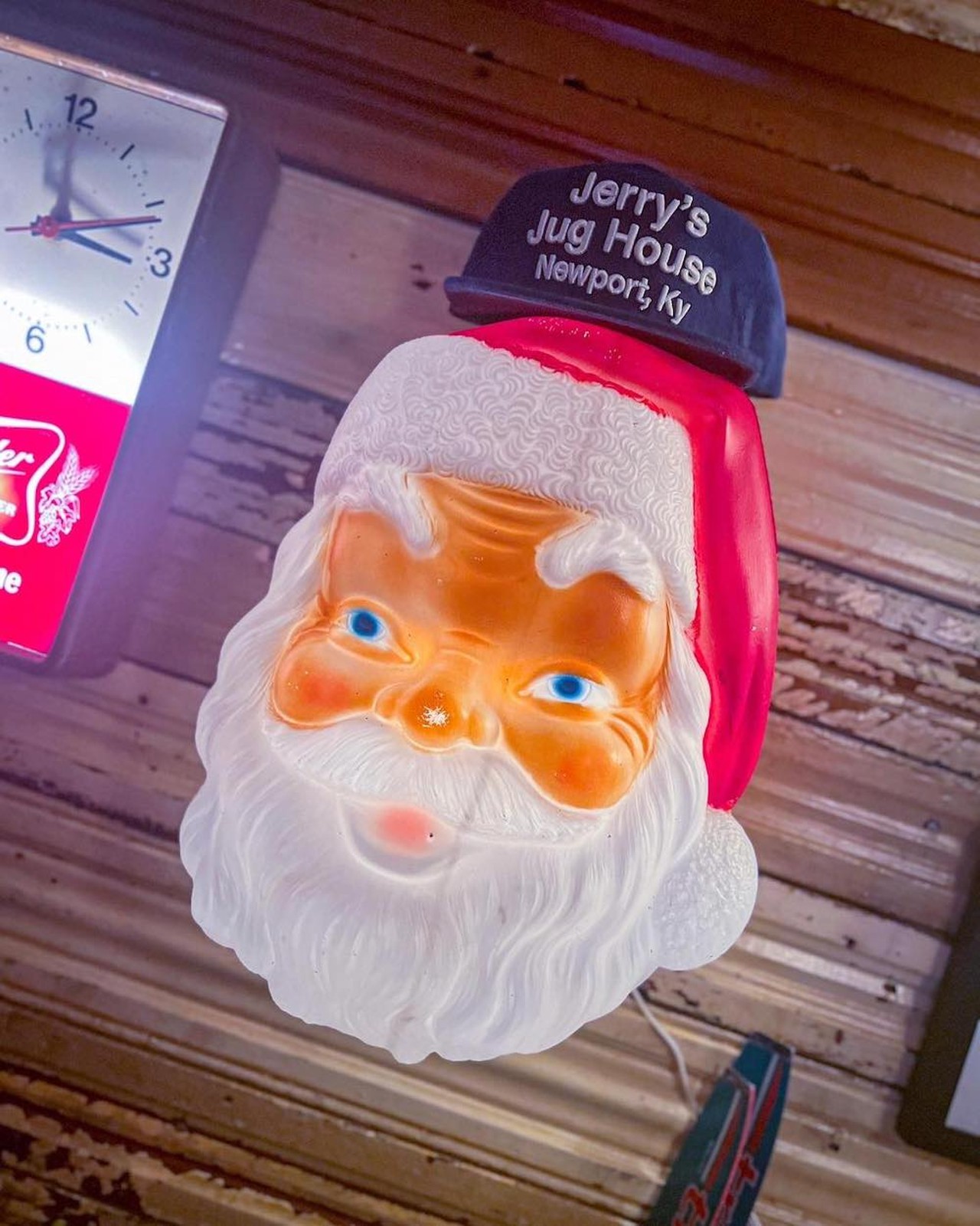 Jerry’s Jug House
414 E. Seventh St., Newport
This Newport bar has the holidaze decor out, and Great Lakes’ Christmas Ale on tap. They also have a special “Jerry’s Jug House” hat for sale during the holiday season.