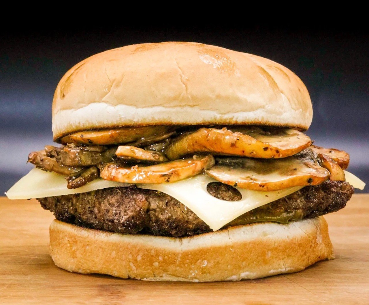 Tickle Pickle: Nom Petty
4176 Hamilton Ave., Northside; 915 N. Ft. Thomas Ave., Ft. Thomas
Who it’s named after: Rock musician Tom Petty
The burger: Swiss cheese, mayo and sauteed mushrooms on a golden hamburger bun.
