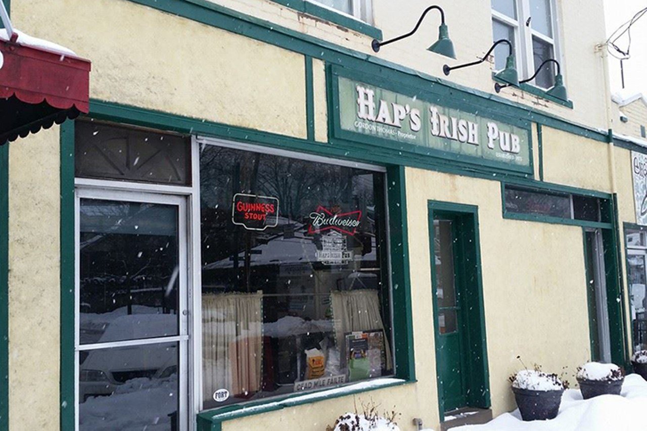 Hap's Irish Pub
3510 Erie Ave., Hyde Park
Named after its former owner’s nickname, “Happy,” Hap’s boasts that it is the biggest Guinness distributor in the area and offers a few other beers on tap. Whether you pick up a casual game of darts, play a song on the jukebox or enjoy the dog-friendly outdoor patio, a visit to Hap’s is bound to be a good time.