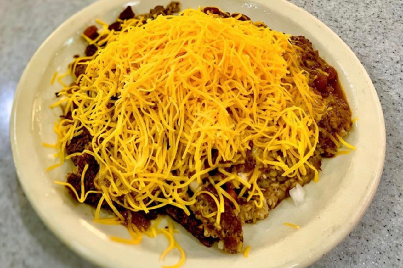 513 Way at Camp Washington Chili
3005 Colerain Ave., Camp Washington
Dubbed the "513-Way," this dish includes three slabs of Queen City Sausage goetta covered in Cincinnati-style chili, beans, onion and cheese.
Photo: instagram.com/campwashingtonchil
