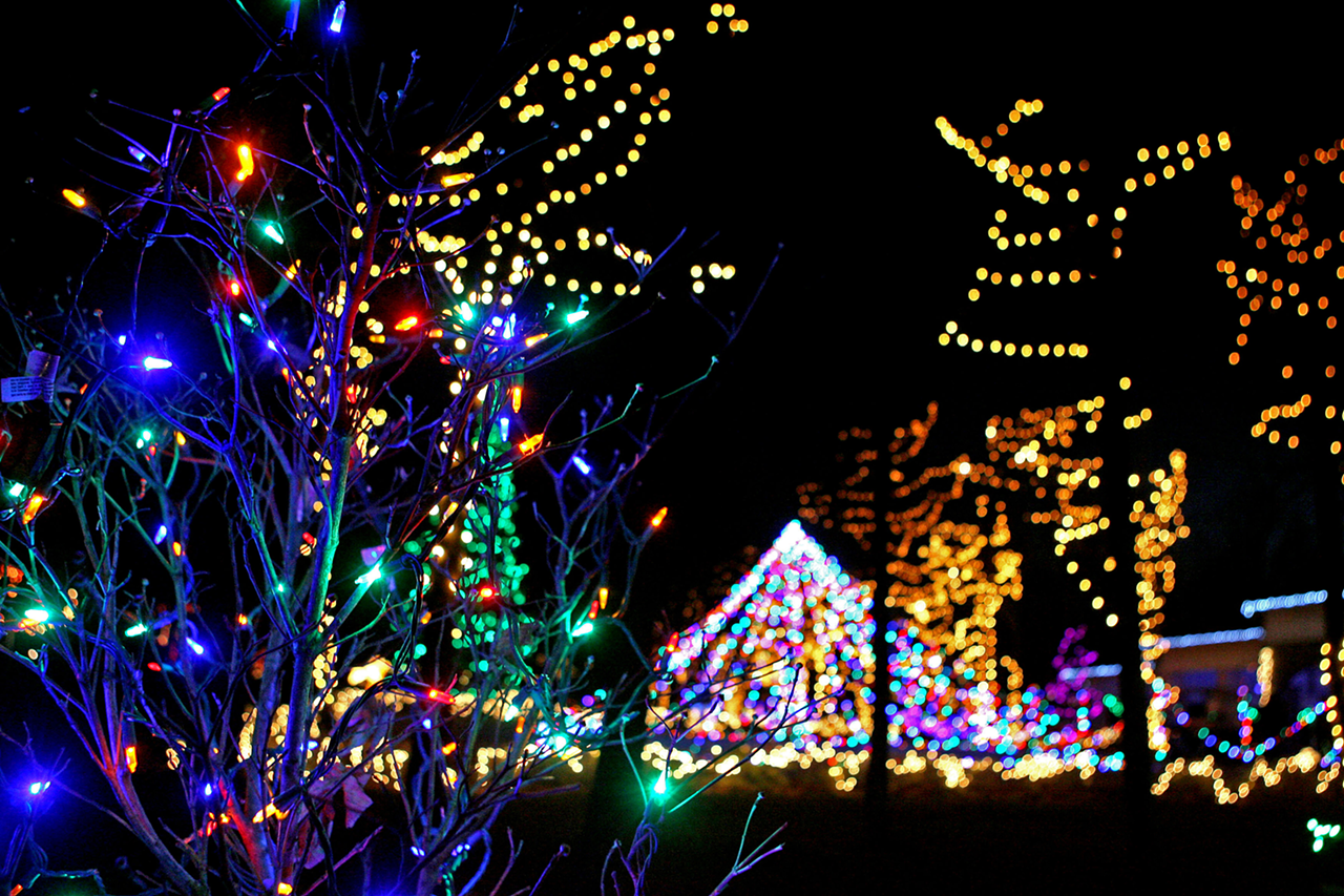 Pyramid Hill Lights at Pyramid Sculpture Park & Museum
1763 Hamilton Cleves Road, Hamilton
Holiday revelers looking for a unique tradition filled with art and nature need look no further than the annual Pyramid Hill Lights show in Hamilton. Visitors drive along a two-mile route through the park, which features a glowing display of over 1 million lights. The show is designed to be enjoyed by every generation: Kids can stay engaged throughout the show with an interactive bingo game while parents enjoy the classical music soundtrack curated by WGUC and grandparents can take in all the holiday magic in a comfortable and inclusive way. Featured artists this year include The Bombshells of Cincinnati, Abby Palen, members of the Ross High School Art Club, and Inspiration Studios. 
Pyramid Hill Lights is open Tuesday through Thursday from 6-9 p.m. and Friday through Sunday from 6-10 p.m. through Dec. 31.