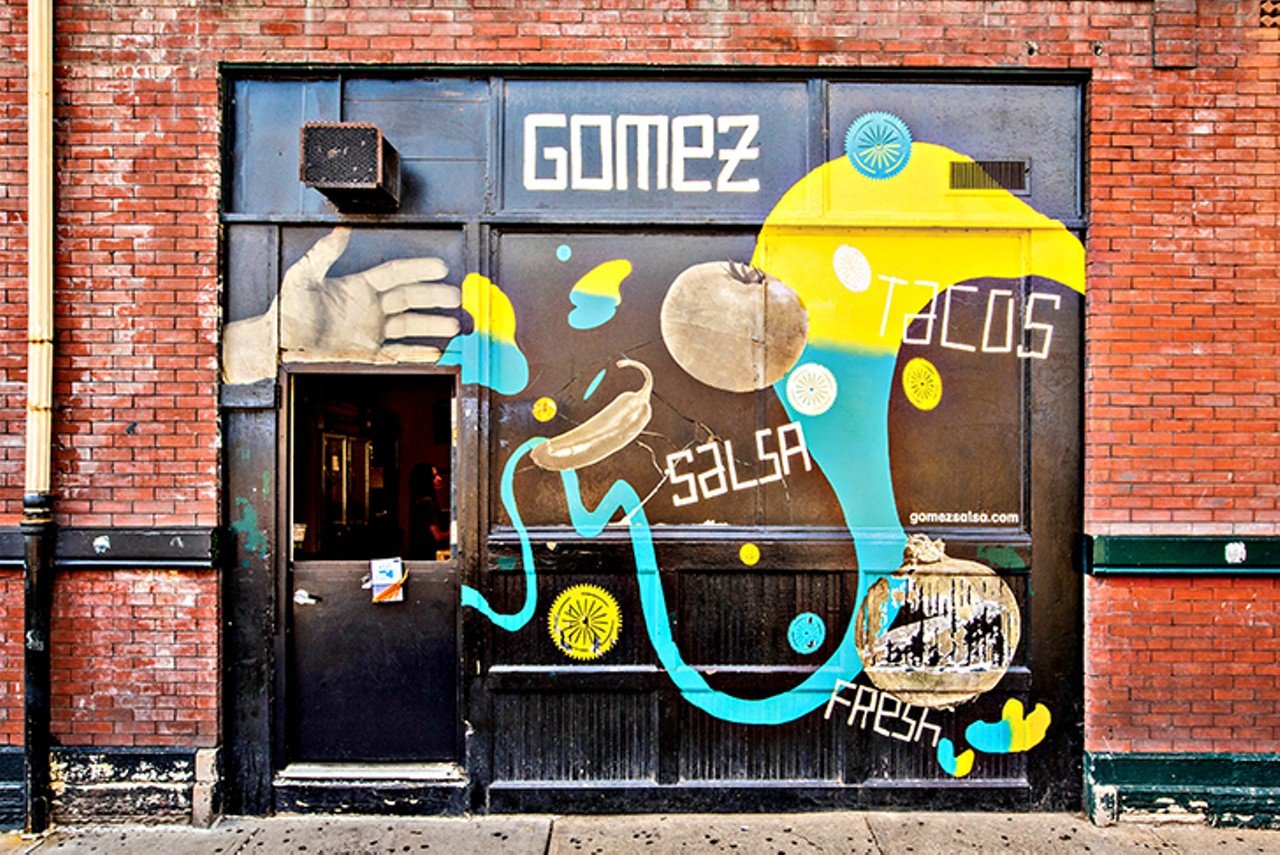 Gomez
107 E. 12th St., Over-the-Rhine
Gomez&#146;s walk-up taco window in OTR has it all: fish tacos with Baja sauce, chips with pineapple salsa, taco salad bowls and owner Andrew Gomez&#146;s greatest invention, the Turtle Shell. Take a tortilla, stuff it with rice, beans, sour cream, lettuce, salsa, meat, veggies and cheese, layer in a tostado for crunch, put some cheese on the top and then brown it. It&#146;s a fat little crunchy burrito envelope, a true walking taco.
Photo: Lindsay McCarty