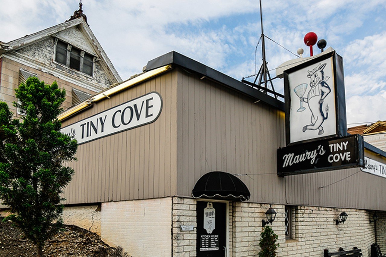 Maury&#146;s Tiny Cove
3908 Harrison Ave., Cheviot
Maury&#146;s has been packed full of flavor and a West Side tradition since 1949. The dimly lit supper-club vibe will have you feeling like a regular on your first visit. The extensive menu consists of all the classic steakhouse options: tender, juicy steaks, seafood and chicken cooked just right, plus pasta, and a perfect martini. Ask for the Carol booth &#151; the restaurant appears in the locally filmed, Oscar-nominated movie starring Cate Blanchett and Rooney Mara &#151; or take a photo with the Maury&#146;s sign, featuring a kitschy cartoon steer holding a cocktail. 
Photo: Hailey Bollinger