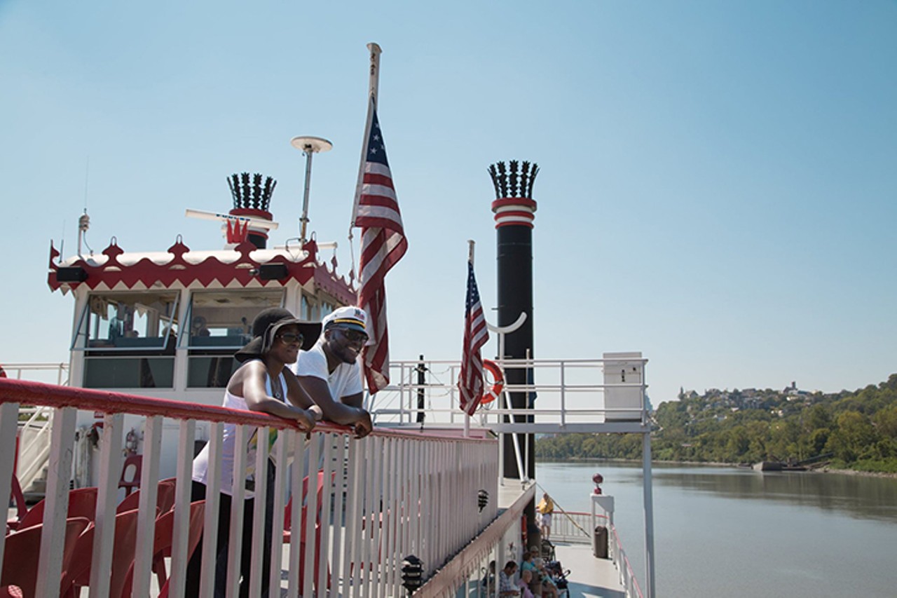 Take a breezy cruise on the Ohio River with BB Riverboats
101 Riverboat Row, Newport
Cincinnati was once a hub for steamboat-powered trade and travel, a legacy that lives on in the BB Riverboat fleet. A dinner or sightseeing cruise on one of their ships will make you feel like you&#146;ve stepped into a Mark Twain novel.
Photo via Facebook.com/bbriverboats