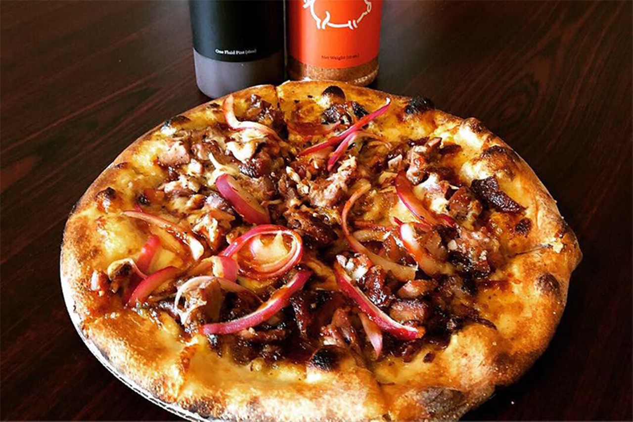 Fireside Pizza
773 E. McMillan St., Walnut Hills
Pizza is a classic munchie food, and Fireside Pizza in Walnut Hills does it well. Fireside partners with Eli&#146;s BBQ for the aptly named Eli&#146;s BBQ Pie with Alabama white sauce, a provolone-mozzarella mix, Eli&#146;s BBQ signature rub and babecue sauce, pickled red onions and Fireside over-roasted chicken. Pizzas are available in both 9 inches and 14 inches, but we think you&#146;ll want the bigger size. Thank us later.
Photo via facebook.com/FiresidePizzaWagon