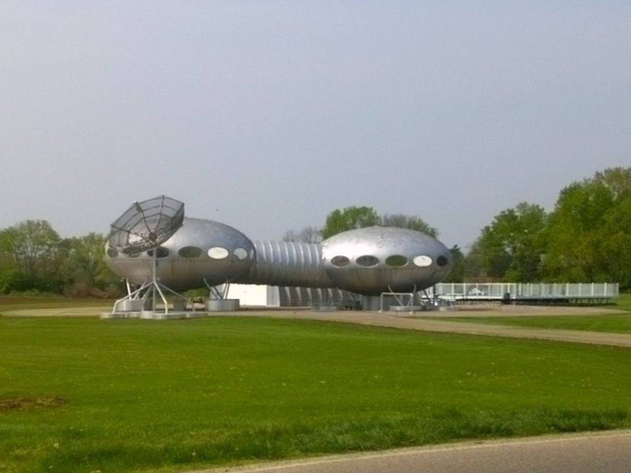 The FUTURO House
9961 Central Ave., Carlisle
Finnish architect Matti Suuronen designed around 100 houses shaped like spaceships during the ‘60s and ‘70s. The houses can be found all over the world, but this one is in Carlisle, Ohio, where I-75 meets I-71, just north of Cincinnati.