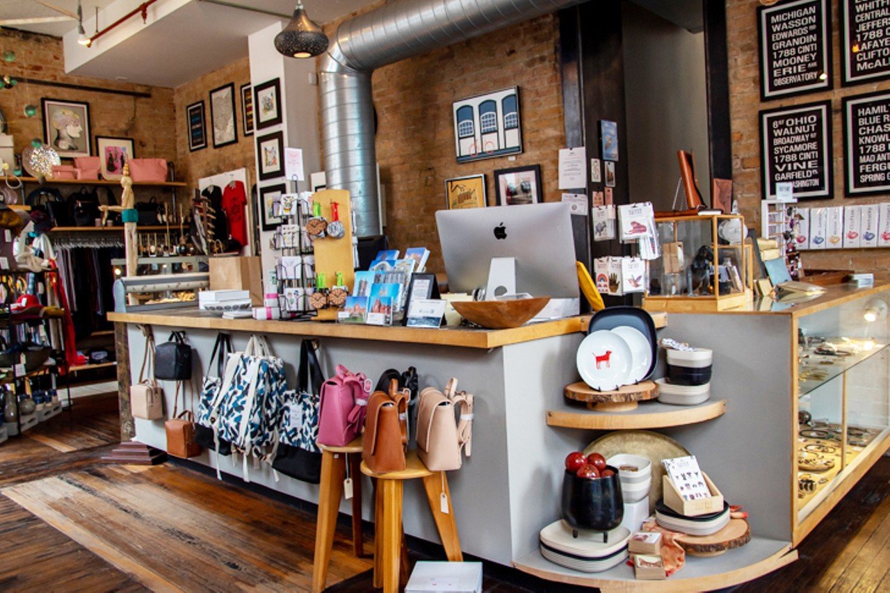 MiCA 12/v  
1201 Vine St., Over-the-Rhine
This boutique has been offering local and independently made crafts and homegoods in OTR since 2007. &#147;We&#146;re essentially a gift store, but we focus on local artists and indie makers,&#148; says co-owner Carolyn Deininger. &#147;We sell anything from clothing to jewelry to bags, ceramics, paper goods, baby gifts and all kinds of unique gifts with a local focus or made by indie artists that you won&#146;t be able to find anywhere else.&#148;
Photo: Paige Deglow