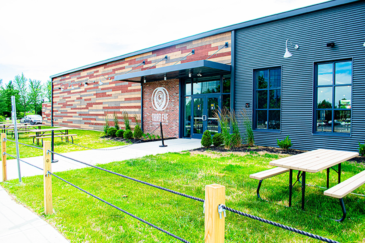 Third Eye Brewing Co.
11276 Chester Rd., Sharonville
This Sharonville brewery features a massive patio that offers seating both in the open and under a shelter. Translation: there is plenty of room to enjoy a beer outdoors at Third Eye Brewing. If you’re not interested in beer, they offer a limited selection of wine, spirits, non-alcoholic beverages and a full kitchen. Their kitchen features snacks like edamame hummus and elote waffle fries and meals like the Mind Bender Burger with bacon jam and pimento cheese.