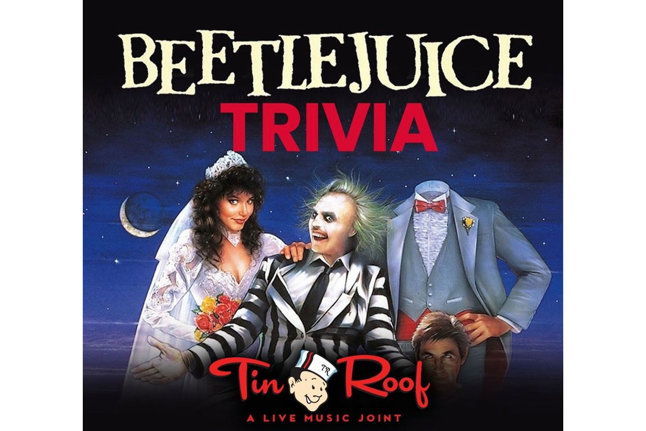 Beetlejuice Trivia at Tin Roof Cincinnati
Bring some horror film-loving friends and test your knowledge of this classic flick at Tin Roof on October 28. Reserve a time at tinroofcincinnati.com to guarantee your spot in the competition. 7-9 p.m. Oct 28. Tin Roof, 160 E. Freedom Way, The Banks.
Photo via Facebook.com/tinroofcincinnati
