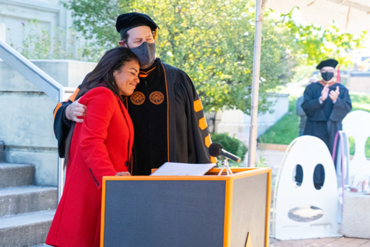 Wrongly incarcerated activist Tyra Patterson received an honorary degree from the Art Academy of Cincinnati
Photo: Provided