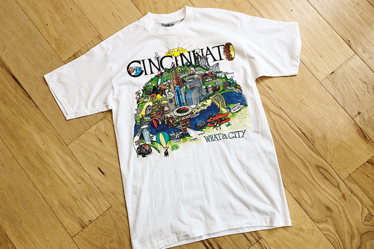 1990s Cincinnati T-Shirt 
$30, The Daily Vintage, 1810 Elm St., Over-the-Rhine, instagram.com/thedailyvintagecincy
Photo: Provided