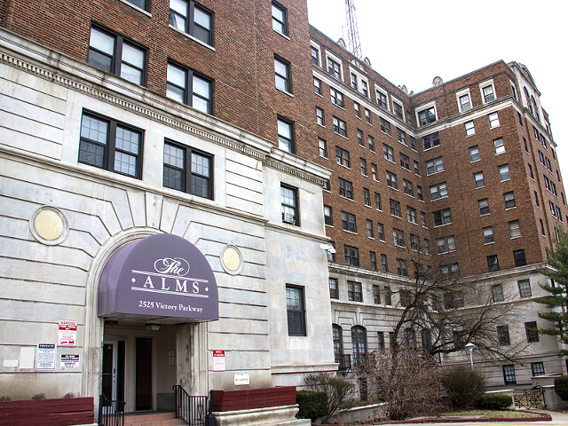 The Alms apartments in Walnut Hills were placed in receivership last year for severely substandard living conditions.