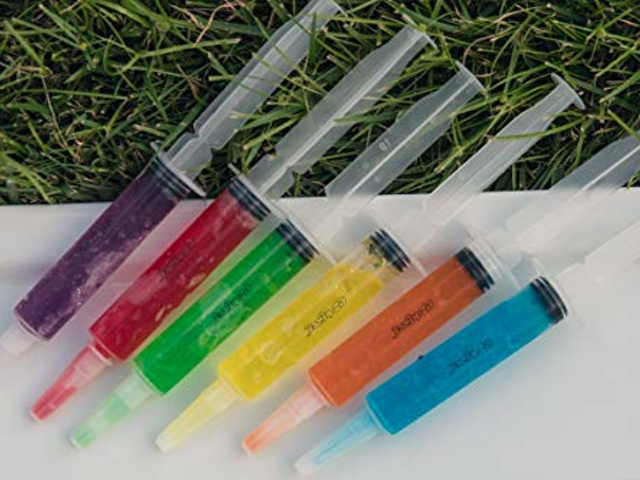 We found the perfect recipe from Bulk Syringe, where you can get needles for your insulin or buy some shot ingesting devices.