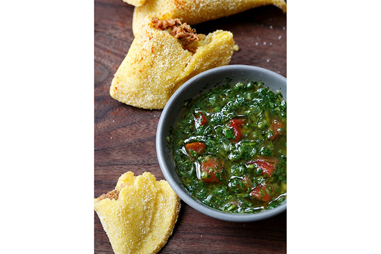 Mita&#146;s
$36 4-Course Dinner // Dine-In or Carry-Out
Empanadas de Res con Pique: Beef short rib hand pies with cilantro-chili sauce (third course option)
Photo: Provided