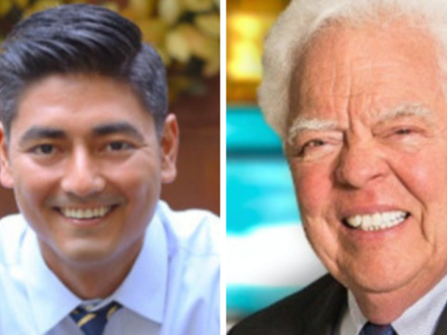 (L-R) Aftab Pureval and David Mann are looking to become Cincinnati's next mayor.