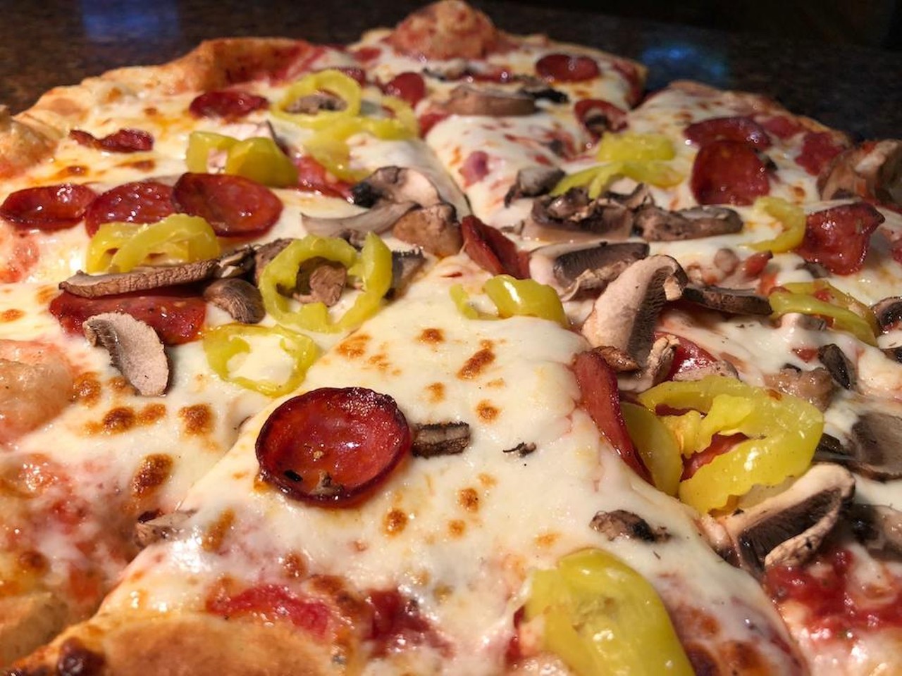 Delicio Coal Fired Pizza/Hoppin’ Vines
8150 Montgomery Rd., Madeira
Delicio Trio: This 12-inch pie features fire-roasted tomato sauce, pepperoni, mushrooms, banana peppers and house-blend cheese.
