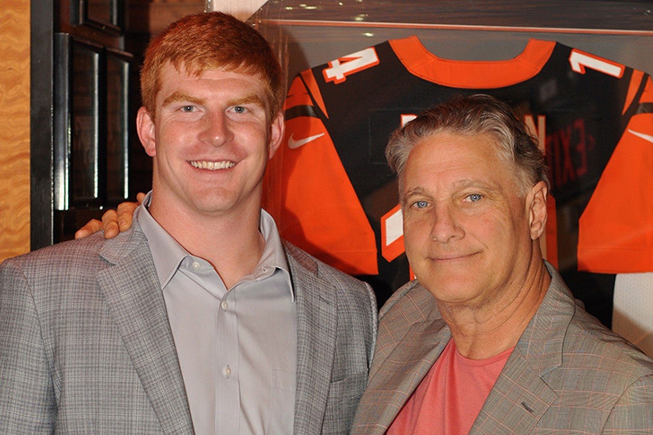 Andy Dalton with Jeff Ruby, 2012