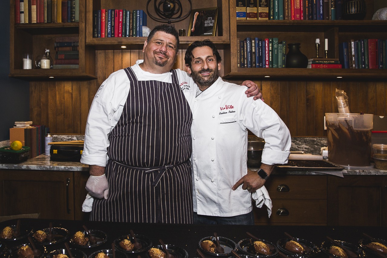 Chef Cristian Pietoso from Via Vite (right)