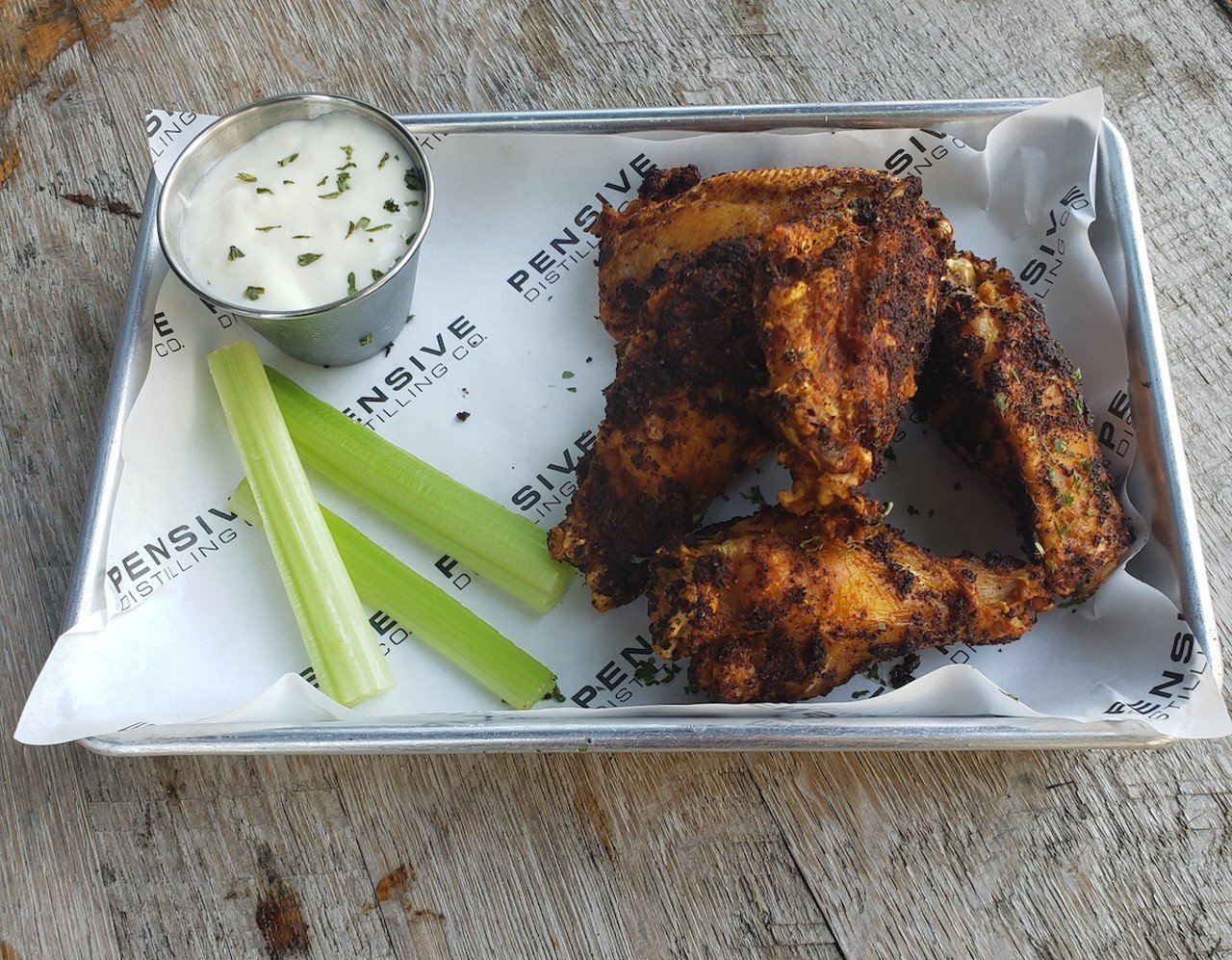 Pensive Distilling Company
720 Monmouth St., Newport
Six for $7: Pensive Dry Rub Wings