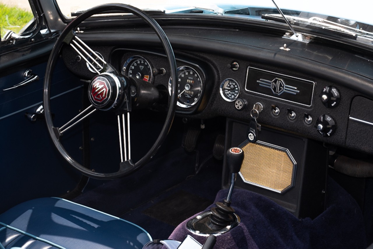 Interior of MG B Roadster