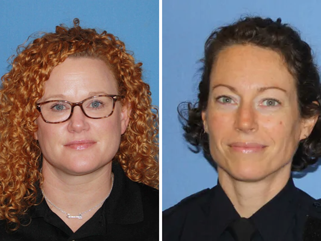 Cincinnati Police Department officers Kelly Drach and Rose Valentino