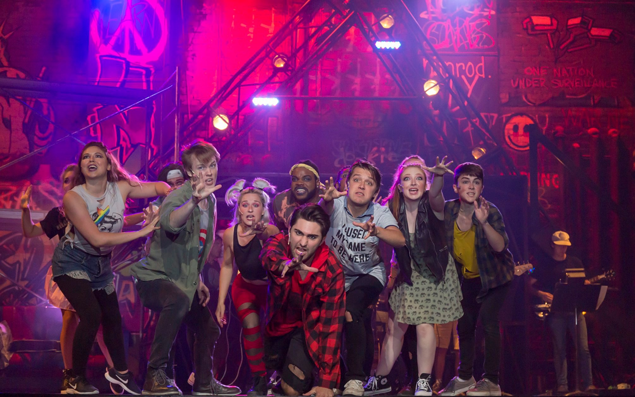 The cast of "American Idiot" at The Carnegie