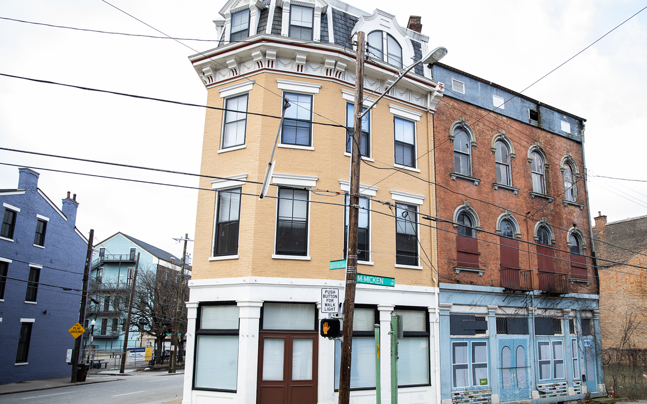 The building (on the right) acquired for the long-planned Over-the-Rhine Museum, located at 3 W. McMicken Ave. and 12 Findlay St.