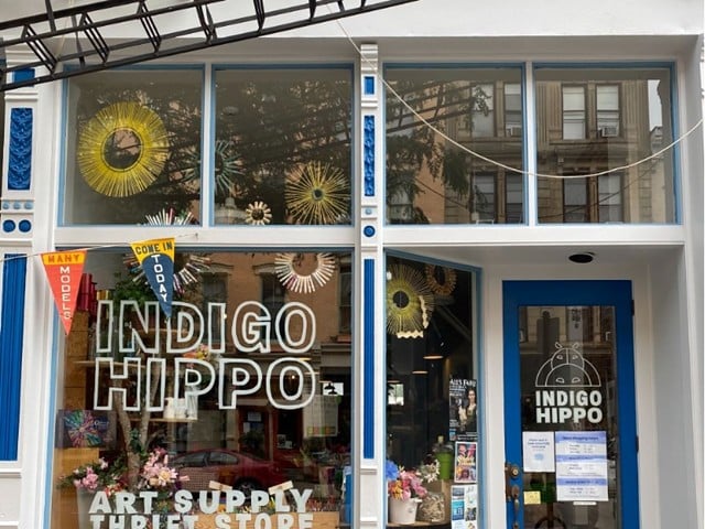 Indigo Hippo storefront on Main Street in OTR