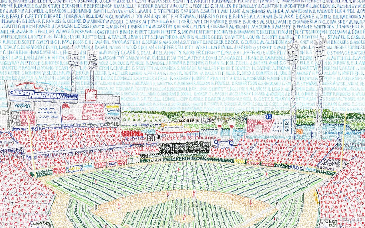 Daniel Duffy's Great American Ball Park Word Art