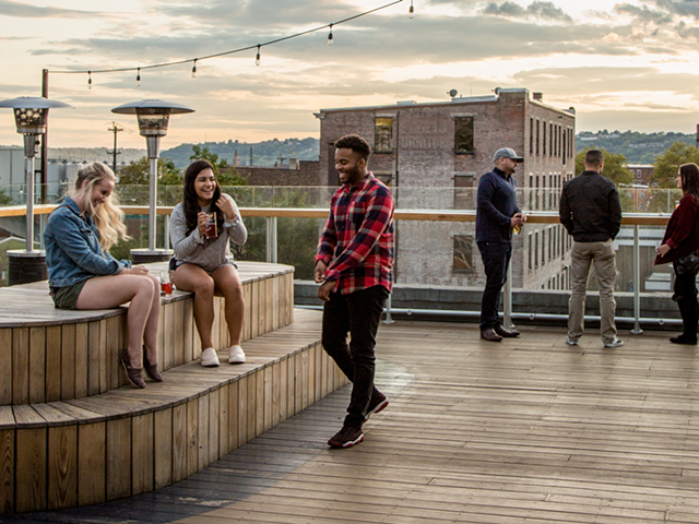 Rhinegeist's rooftop patio will be open on March 29 and April 2 to celebrate Opening Day and the Findlay Market Parade (weather permitting)