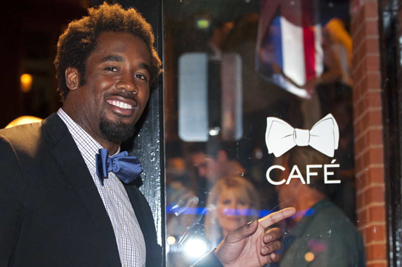 Bow Tie Cafe Opening with Dhani Jones