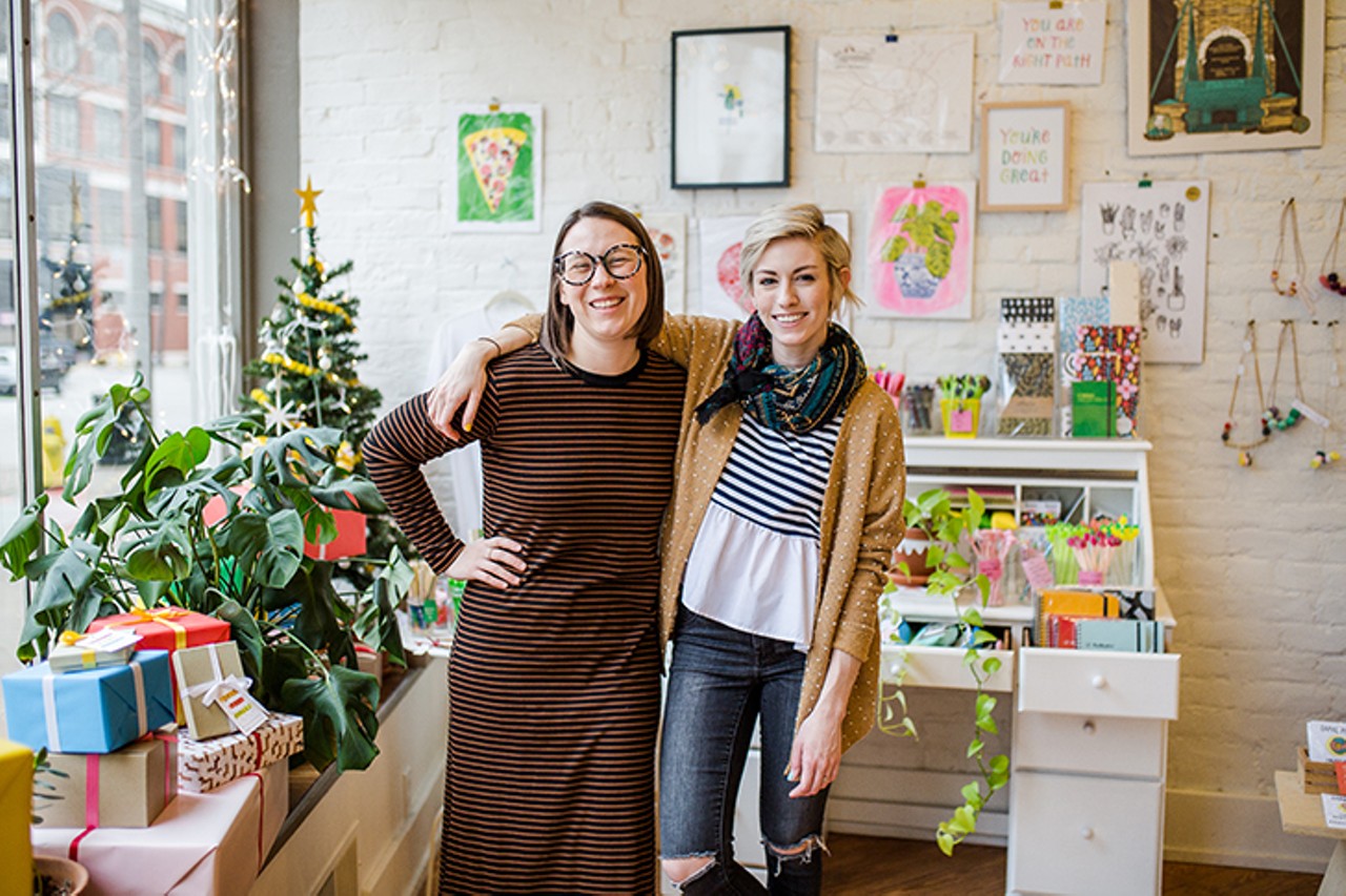 Brittney Braemer and Suzy Hinnefeld of Handzy Shop + Studio and Gumdrop.
Photo: Hailey Bollinger