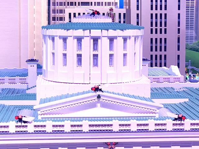 LEGO cicadas take over the Ohio Statehouse in MINILAND.