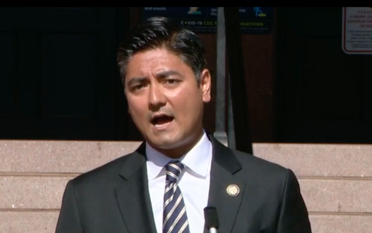 Cincinnati Mayor Aftab Pureval announces legislation that would protect and support city employees seeking abortion and other health services on June 27, 2022.