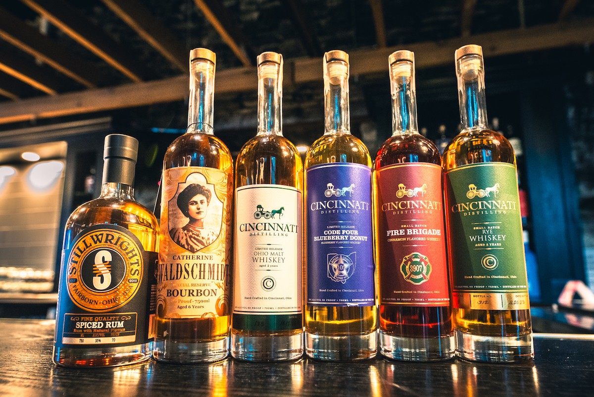 Cincinnati Distilling's winners of the 2024 US Open Whiskey and Spirits Championship.